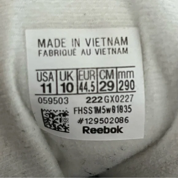 Reebok Question Mid White Pearlized Blue Toe - Allen Iverson - Size 11 GX0227 - Picture 15 of 15